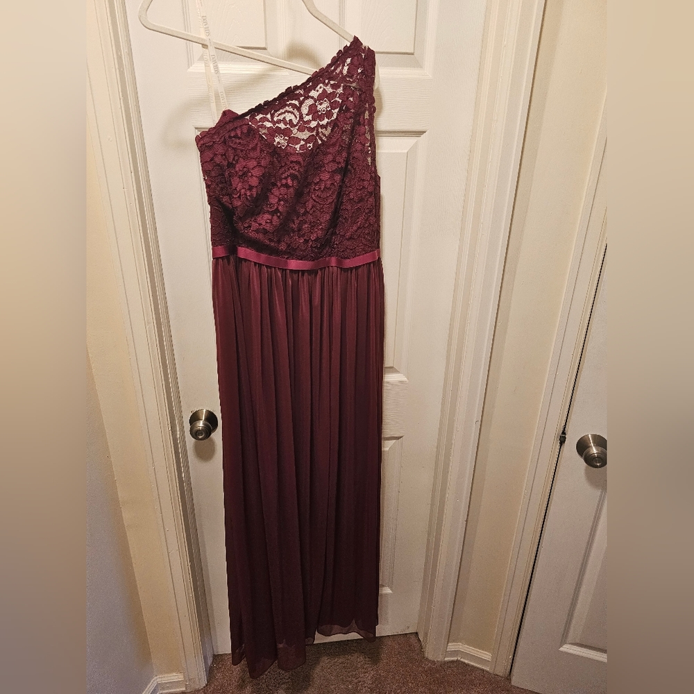 David's bridal Maroon Dress